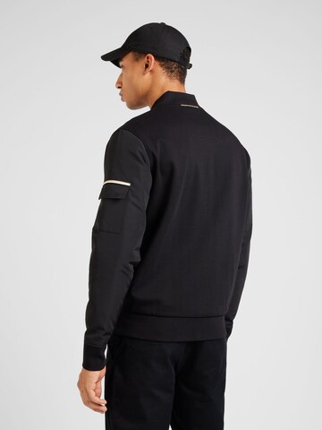 BOSS Zip-Up Hoodie 'Skiles' in Black