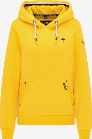 Sweat-shirt Schmuddelwedda en jaune : devant