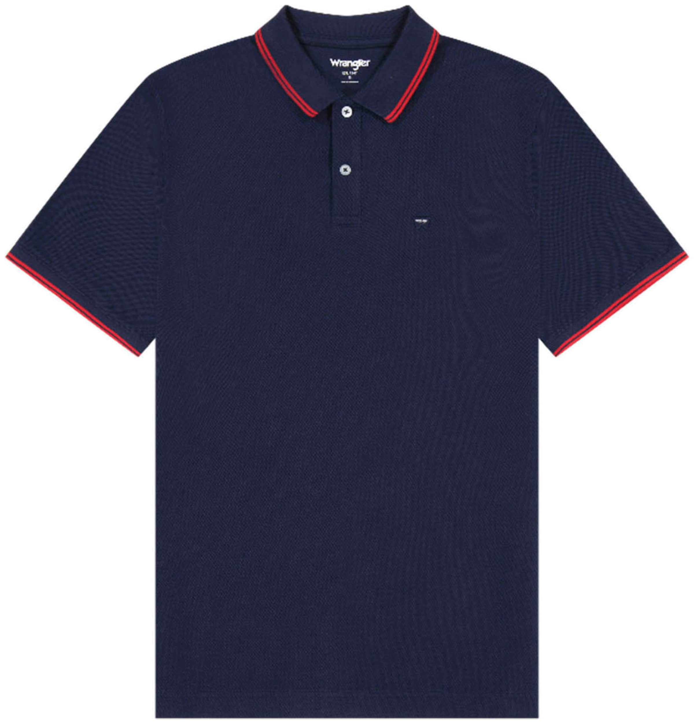 zils WRANGLER T-Krekls 'POLO SHIRT': no priekšpuses
