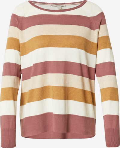 ESPRIT Pullover in beige / cognac / orange / altrosa / weiß, Produktansicht