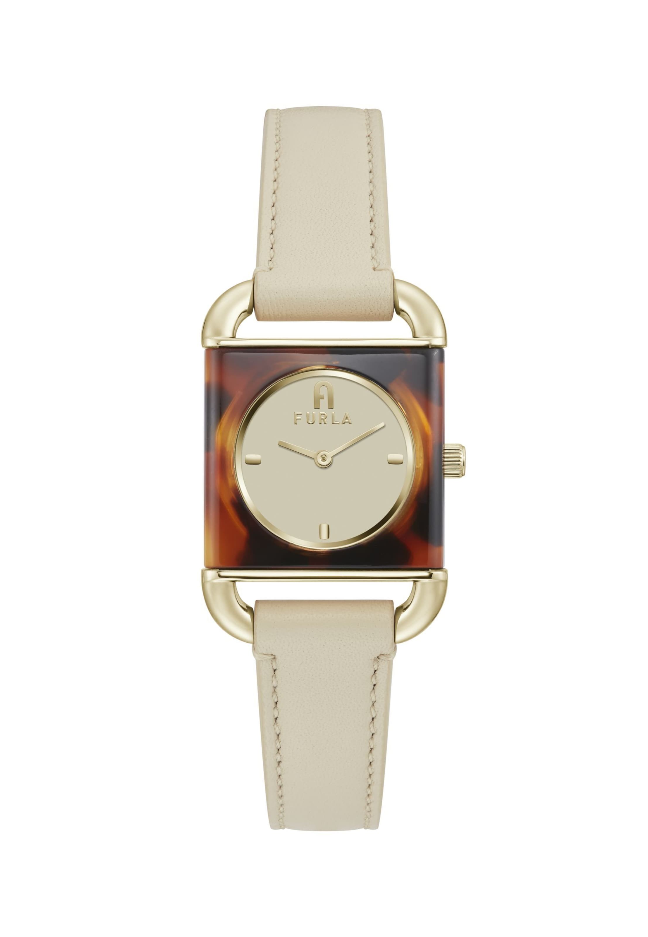 FURLA Analoguhr 'Arco Square' in Beige