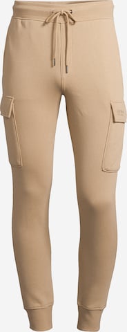 AÉROPOSTALE Tapered Cargobukser i beige: forside