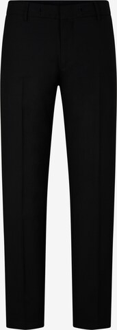 BOGNER Regular Pleat-Front Pants 'Riley' in Black: front