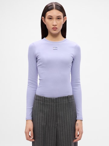 Tommy Jeans Majica | vijolična barva: sprednja stran