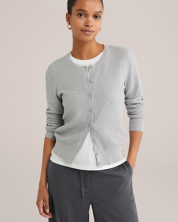 Cardigan WE Fashion en gris : devant