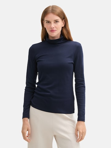 TOM TAILOR Shirt in Blauw: voorkant