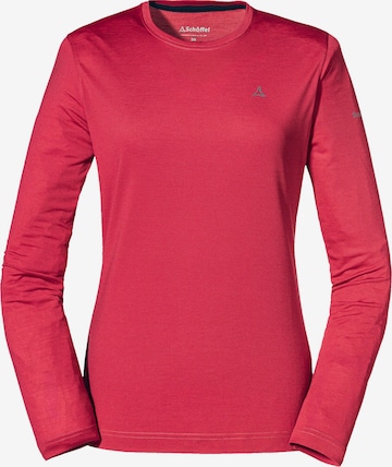 Schöffel - Camisa funcionais 'Laubbichel' em vermelho: frente