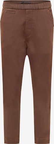 DRYKORN Tapered Broek 'TROP' in Bruin: voorkant