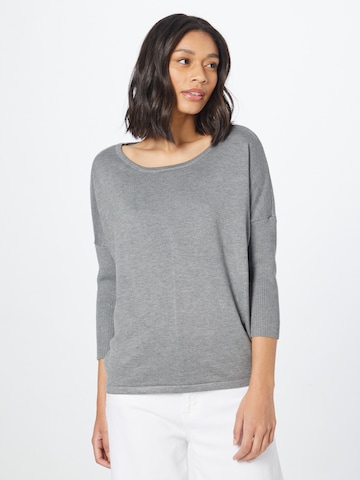 SAINT TROPEZ Pullover 'Mila' in Grau: predná strana