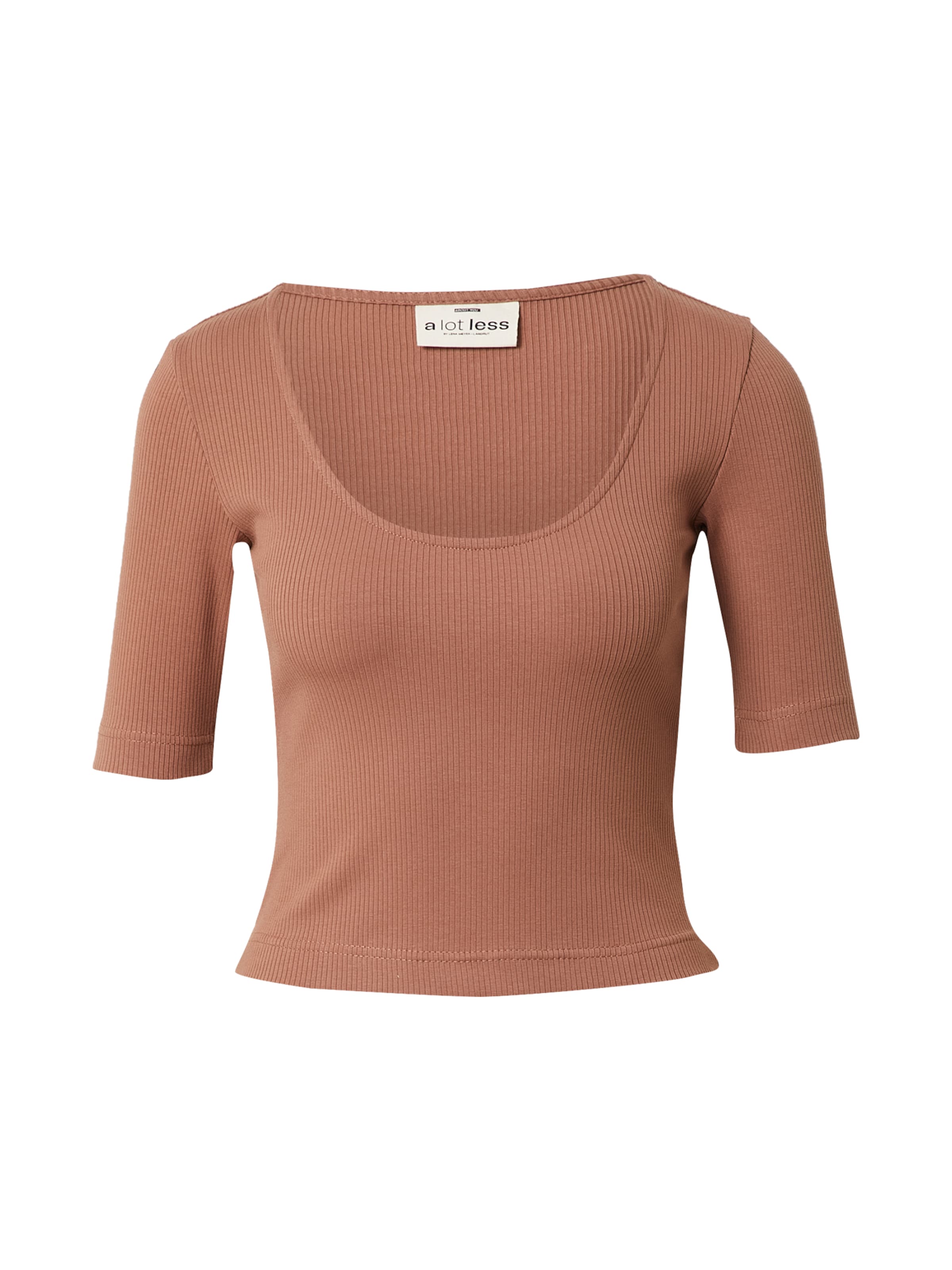 A LOT LESS Shirt 'Mirja' in Braun: Vorderseite