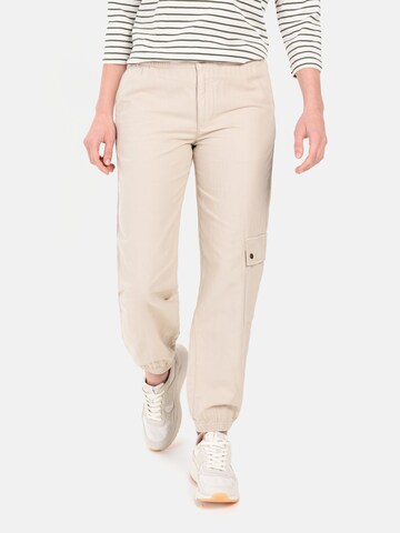 CAMEL ACTIVE Tapered Cargo Pants in Beige: front