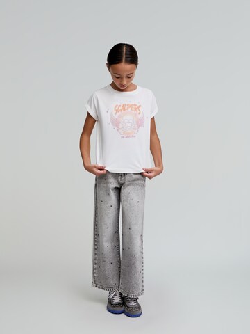 Scalpers T-shirt i vit: framsida