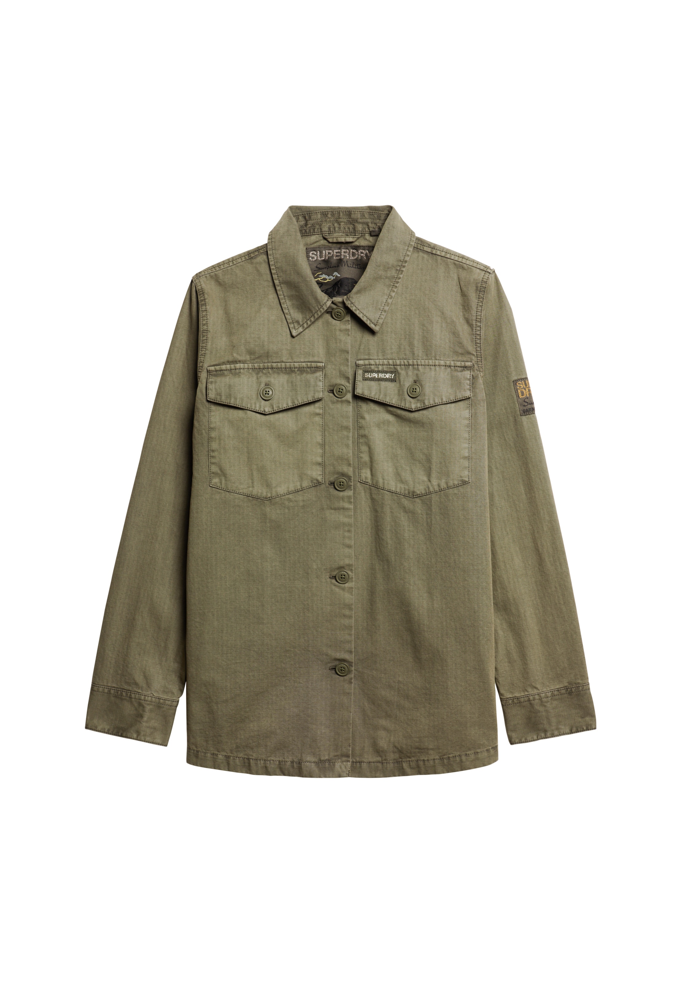 Superdry Tussenjas in Groen: voorkant