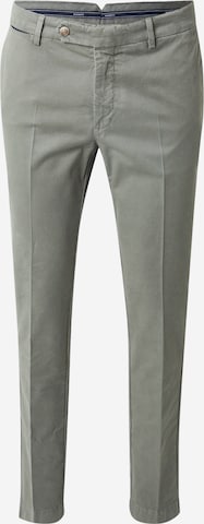 Hackett London - Calças chino 'KENSINGTON' em verde: frente