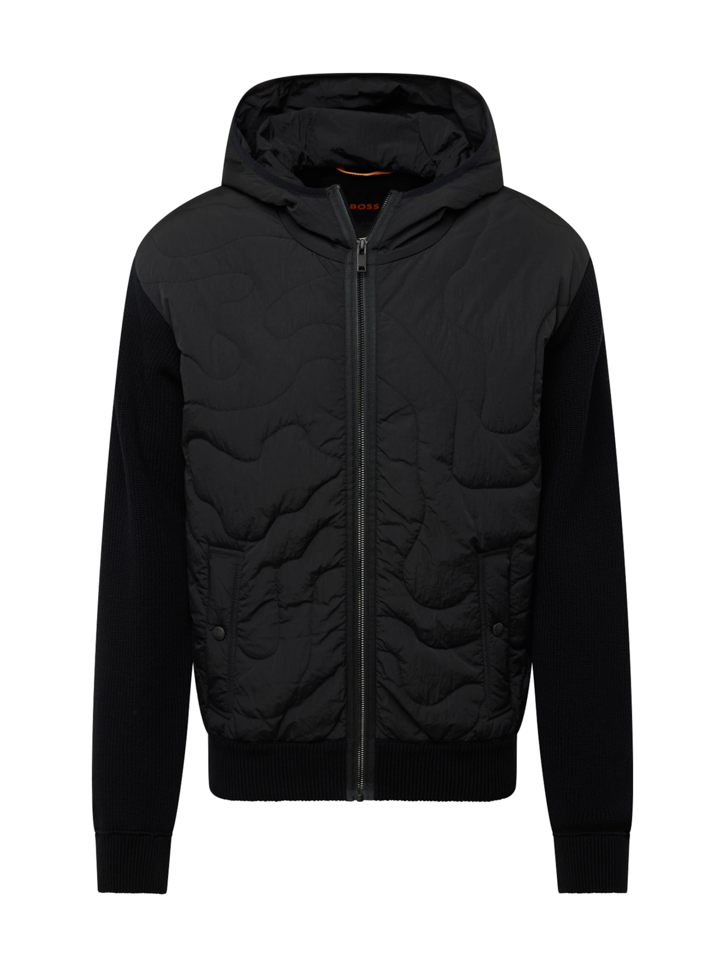 BOSS Přechodná bunda 'Kalbero' – černá: přední strana