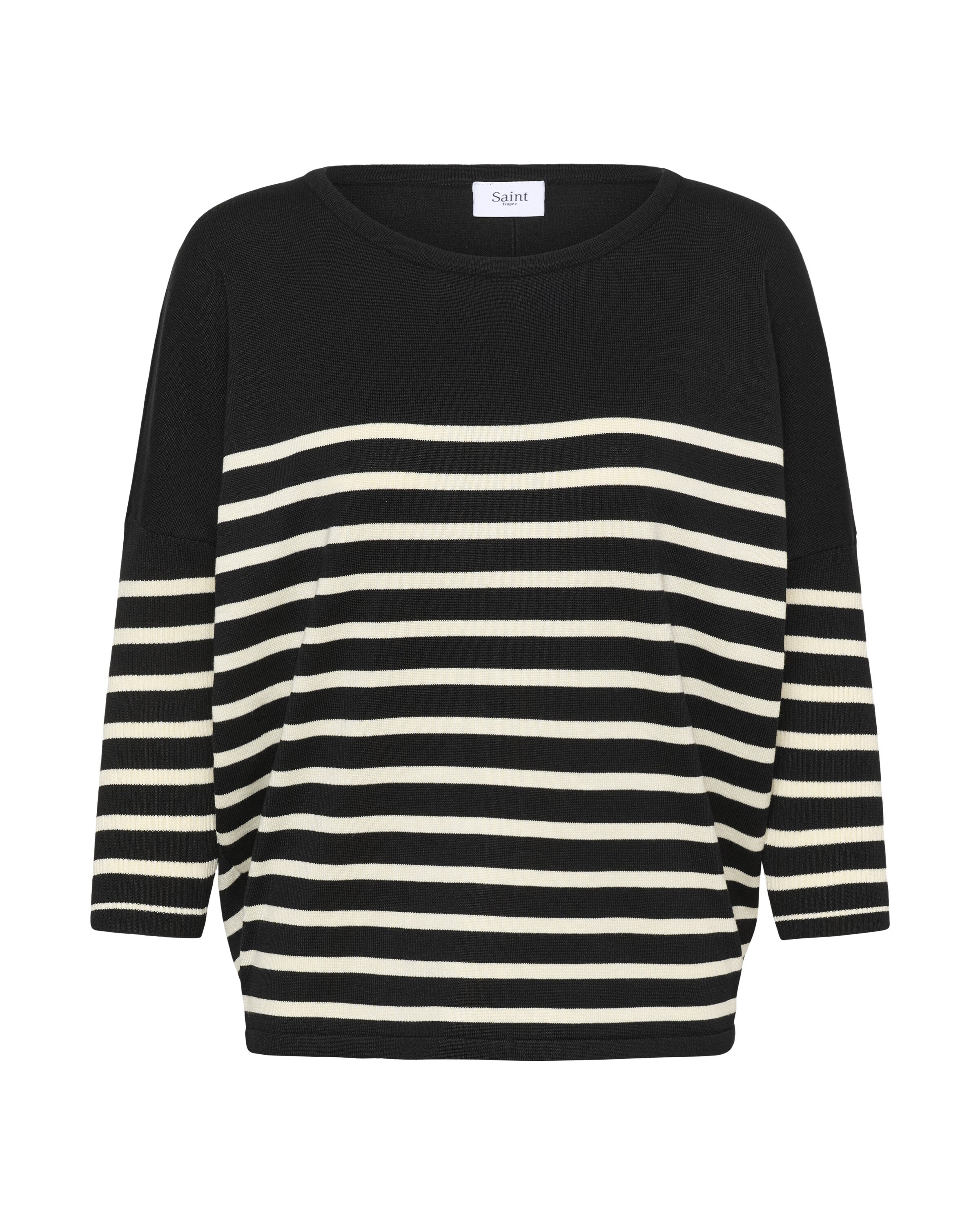 SAINT TROPEZ Sweater in Black: front