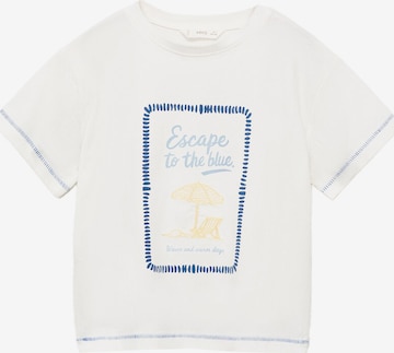 MANGO KIDS Paita 'ESCAPE' värissä valkoinen: etupuoli