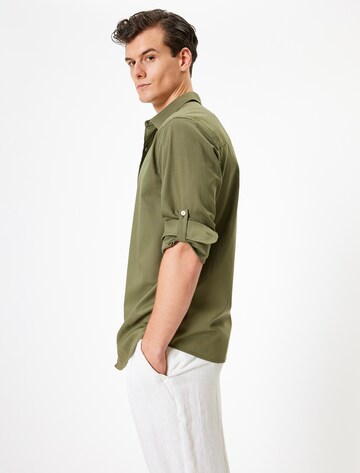 Koton Regular fit Button Up Shirt in Green