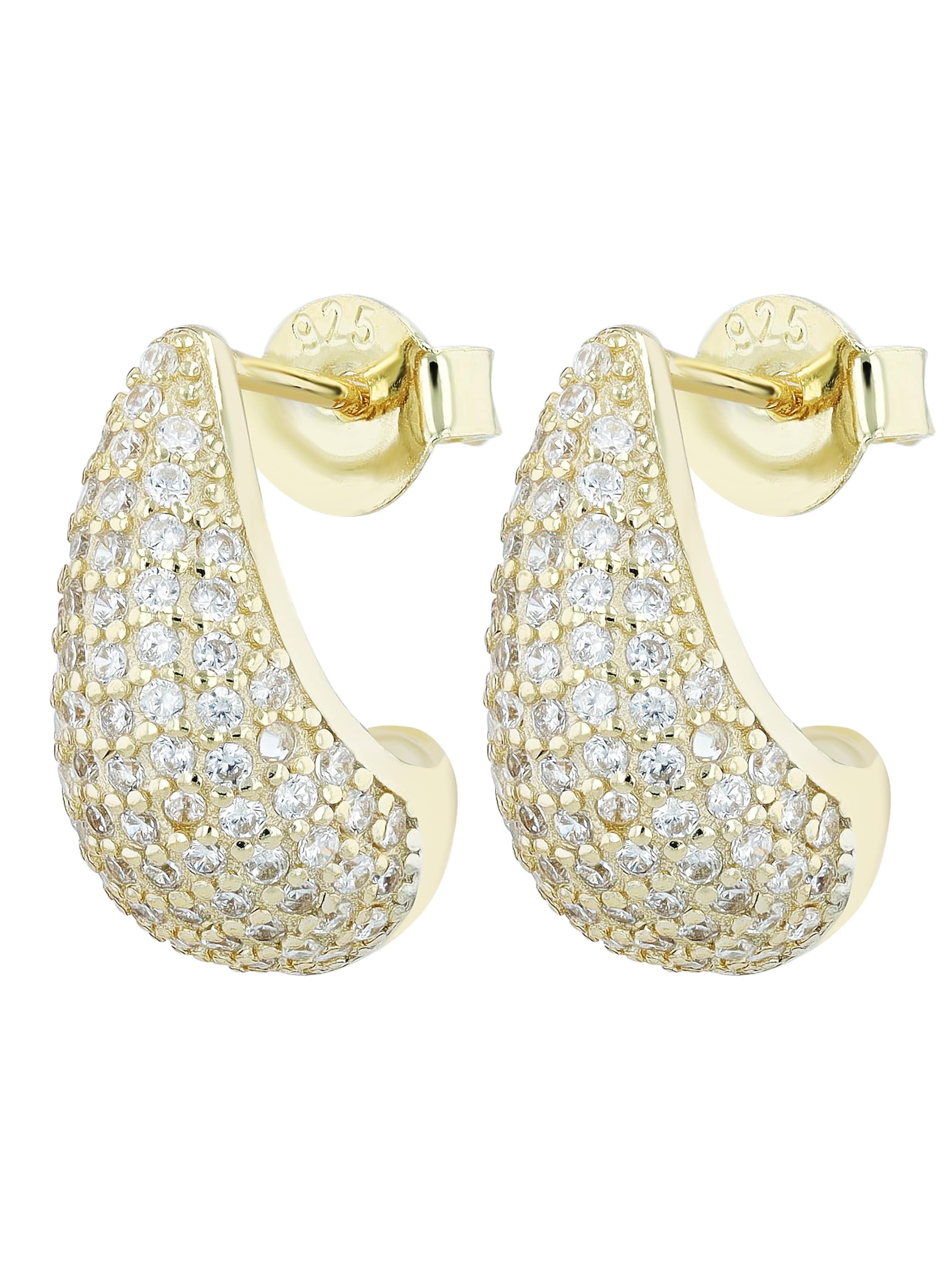 Akzent Earrings 'vergoldet' in Gold