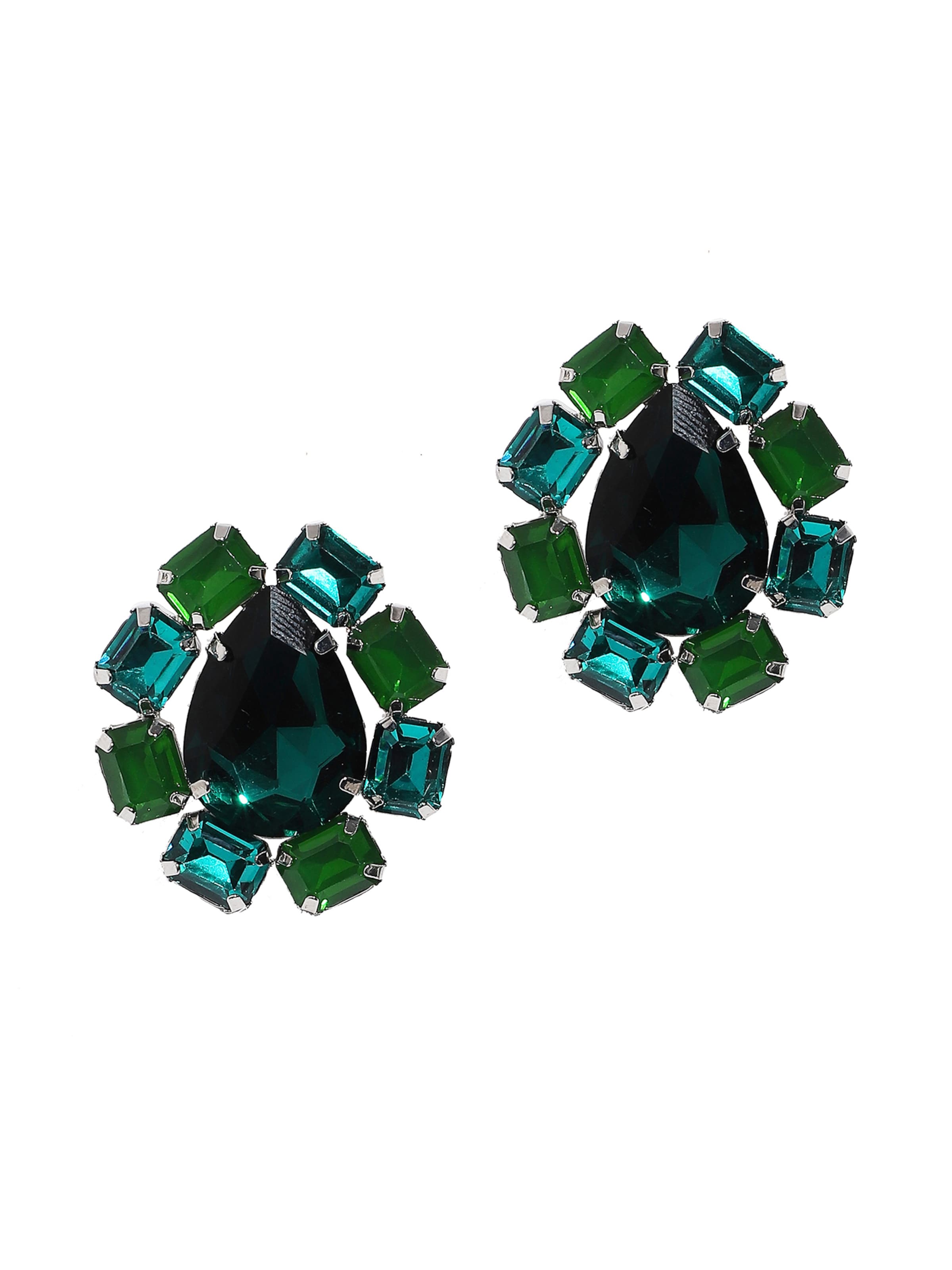 žalia SOHI Auskarai 'Sawati': priekis