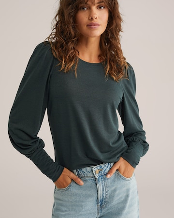 WE Fashion Тениска в зелено