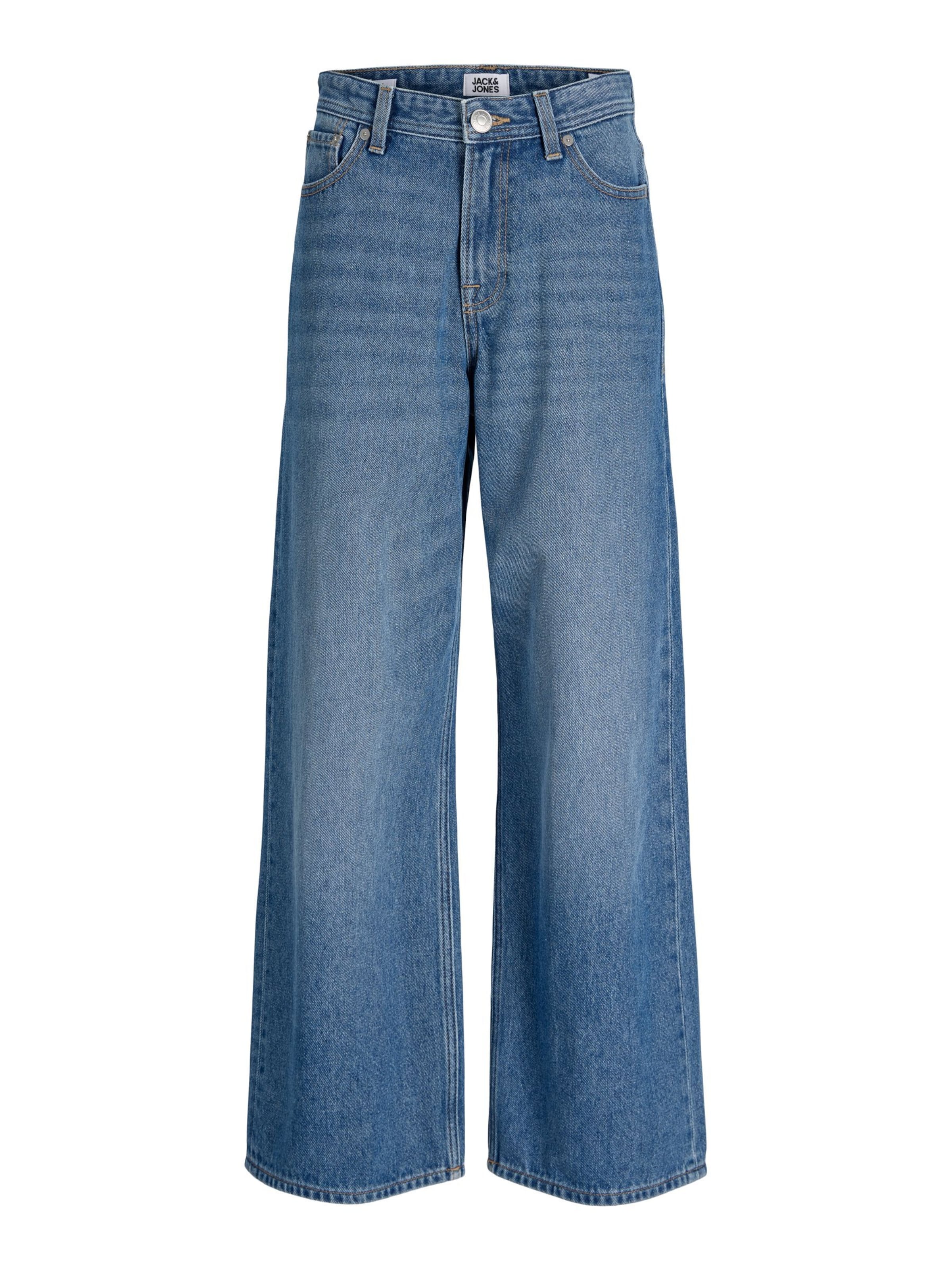 Wide Leg Jean 'JJIDave JJOriginal' Jack & Jones Junior en bleu : devant