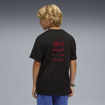 PUMA Shirt 'PUMA x SONIC THE HEDGEHOG' in Schwarz