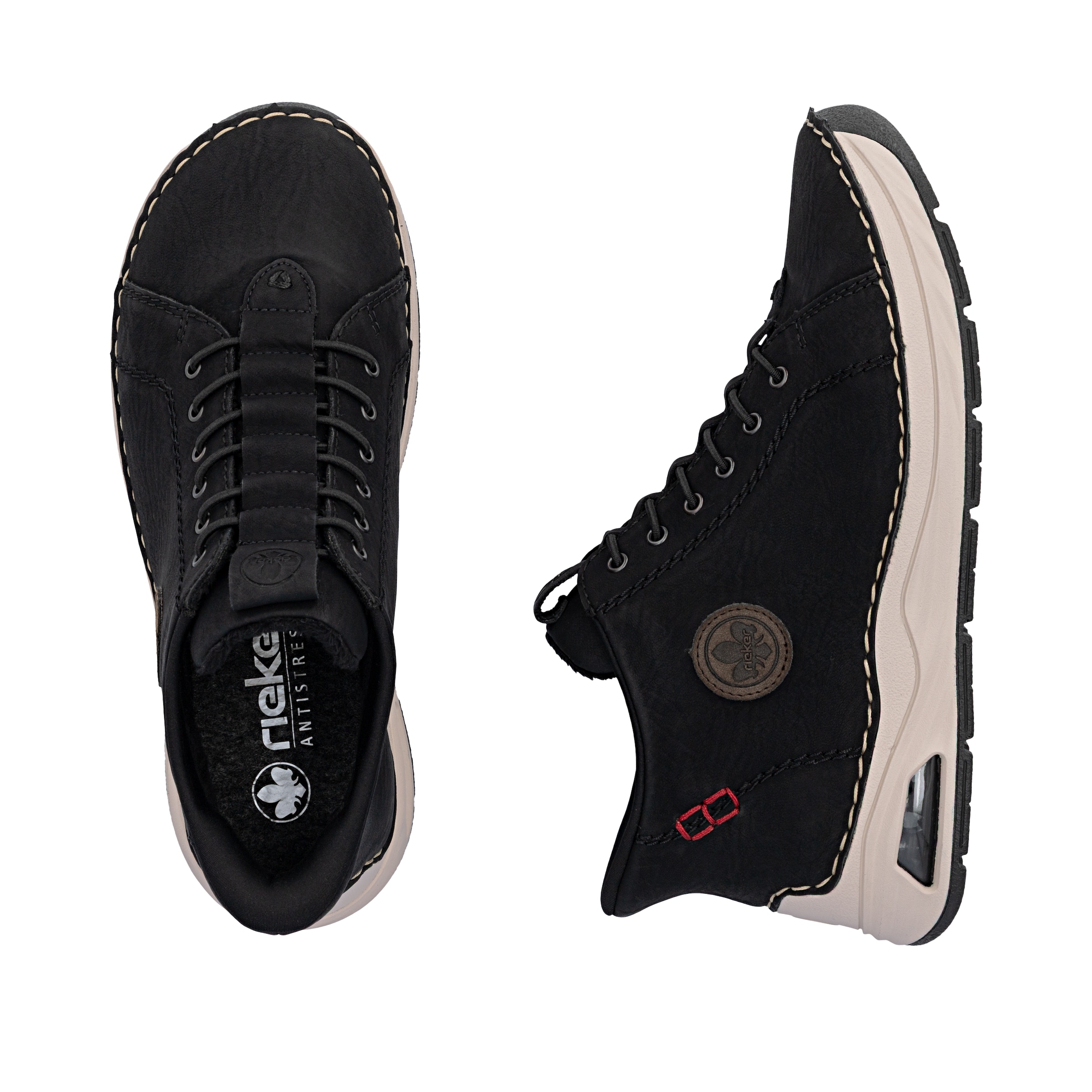 Rieker Slip On in Schwarz