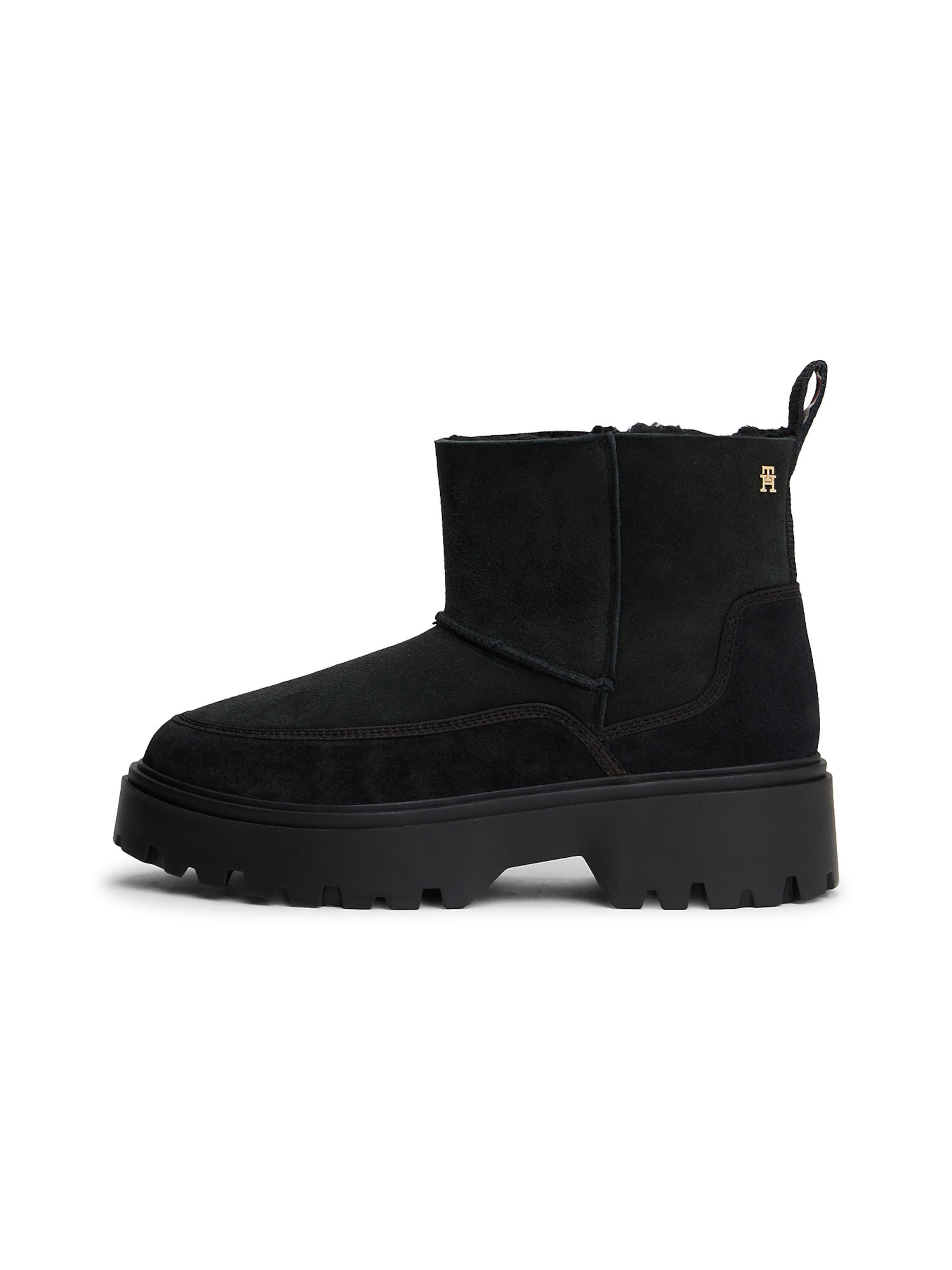 TOMMY HILFIGER Snowboots in Zwart: voorkant