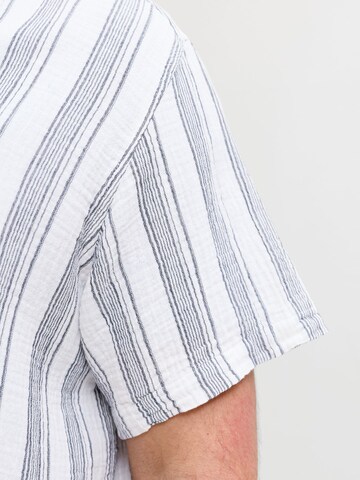 Jack & Jones Plus Regular fit Button Up Shirt in Grey