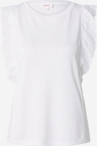 T-shirt s.Oliver en blanc : devant