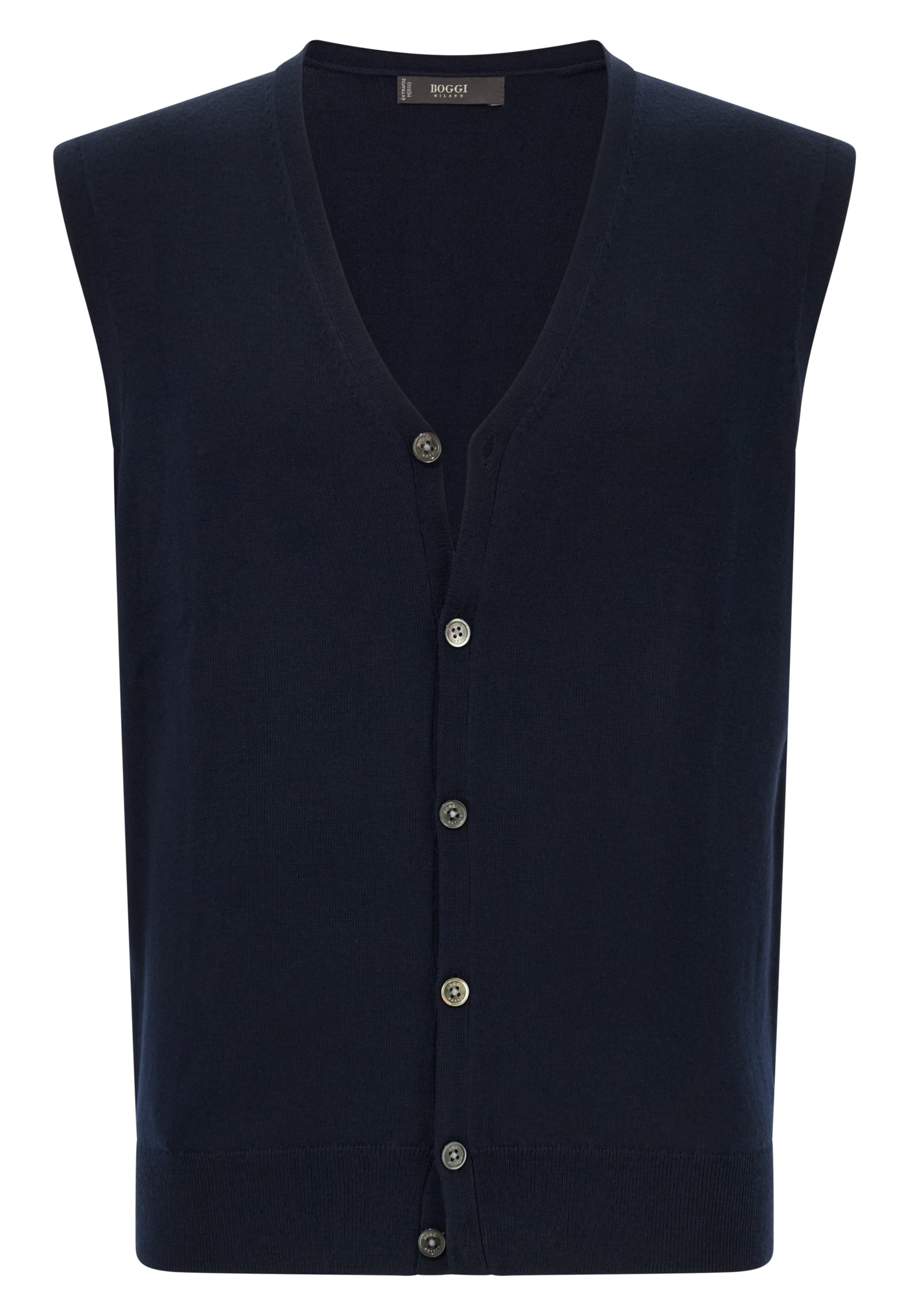 Gilet di Boggi Milano in blu: frontale