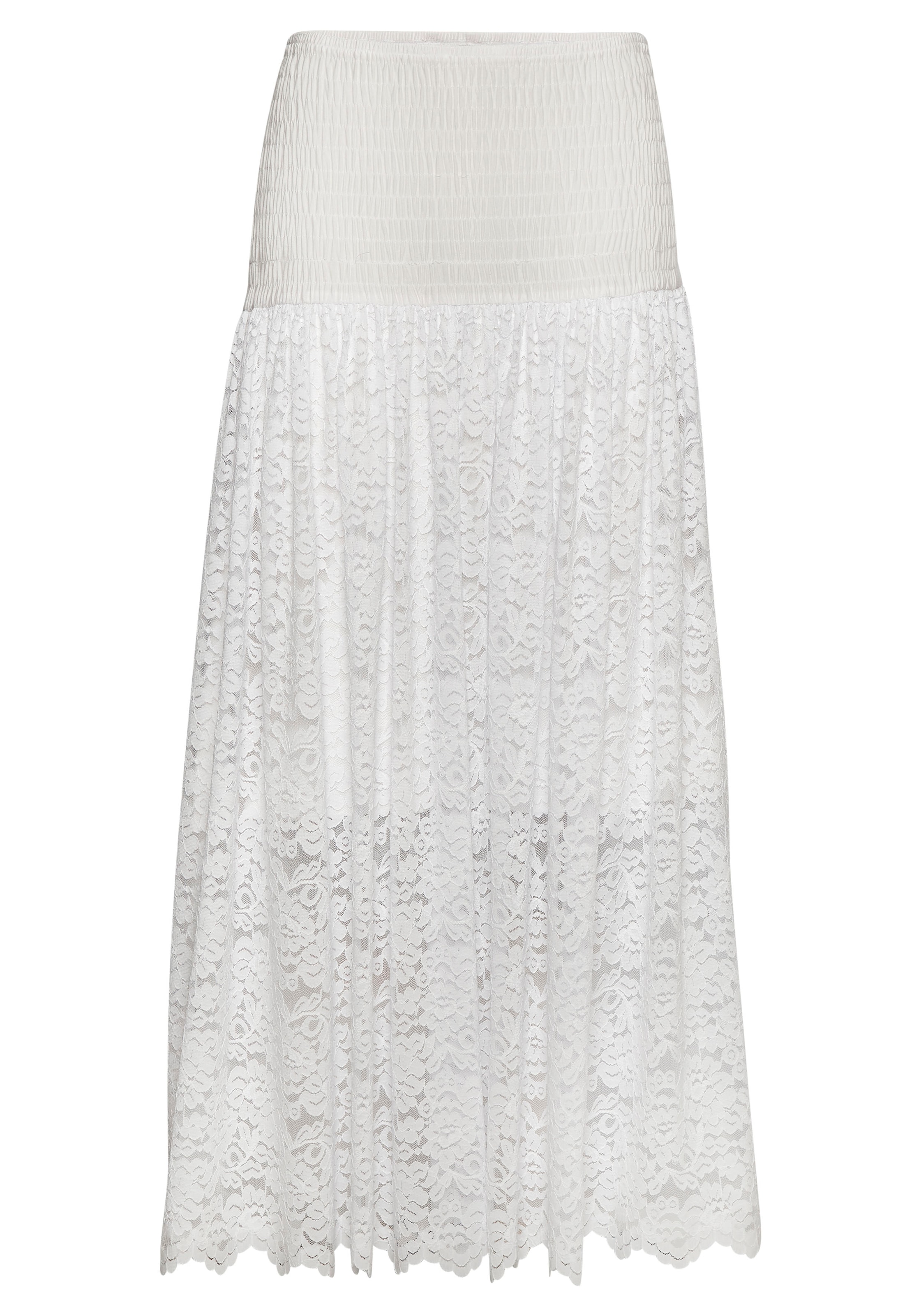 LASCANA Καλοκαιρινό φόρεμα σε λευκό: μπροστά