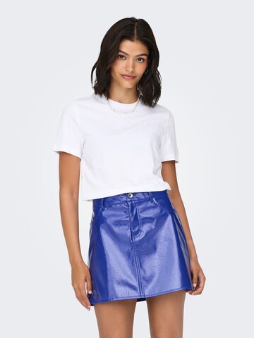 Tricou 'ONLOLIVIA' de la ONLY pe alb