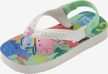 HAVAIANAS Buty otwarte 'Peppa Pig' w kolorze biały: przód