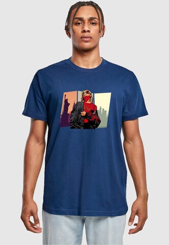 Merchcode Shirt 'Grand Red Girl' in Blue: front