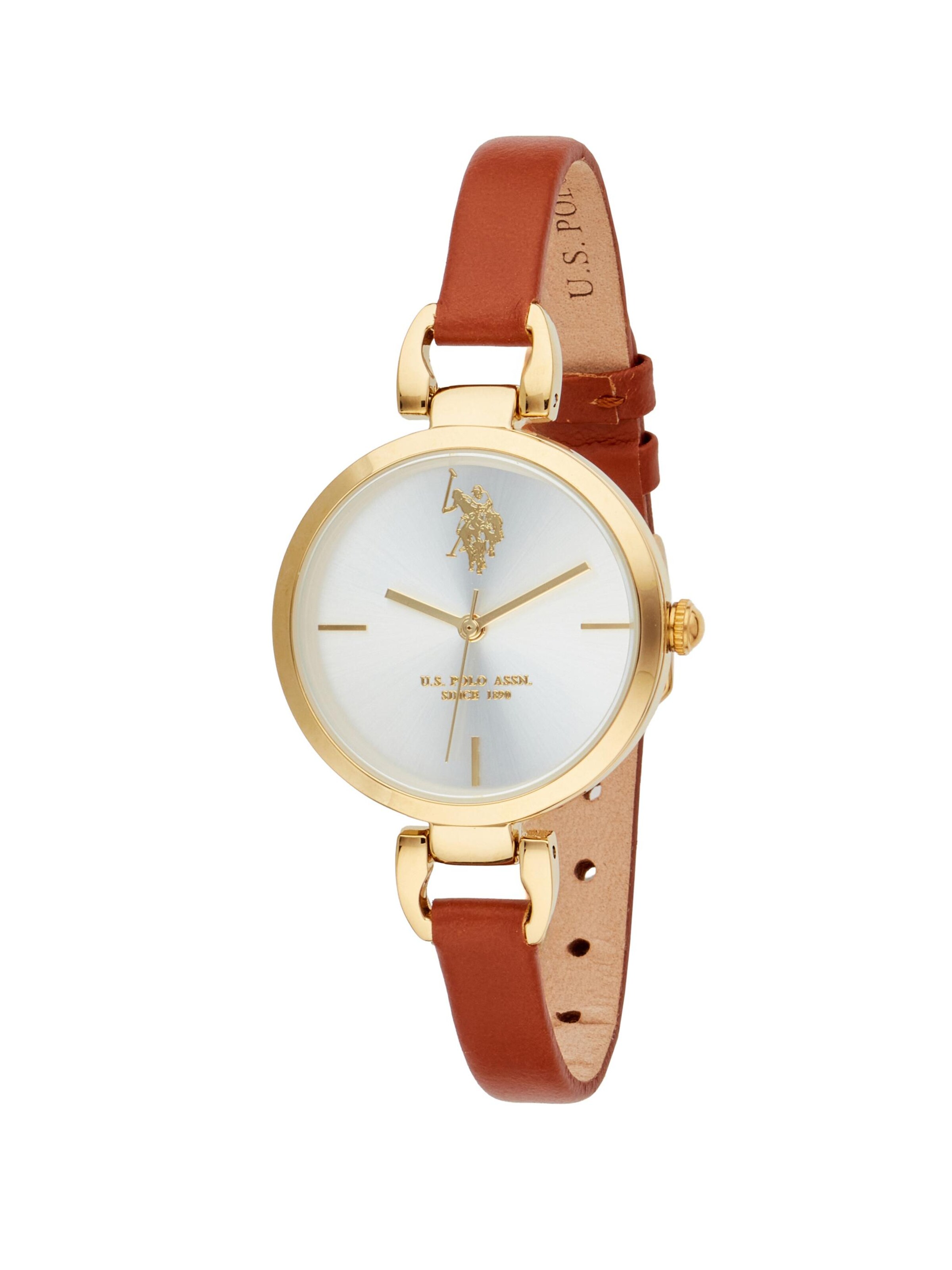 U.S. POLO ASSN. - Reloj analógico 'Joyce' en amarillo: frente
