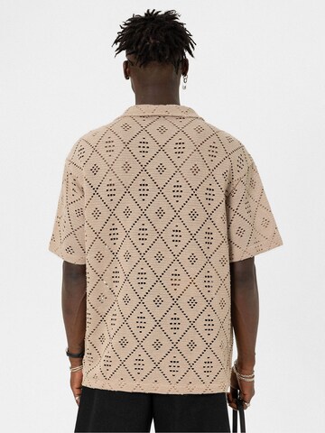 VAMOS CLO Comfort fit Overhemd 'Calendula' in Beige