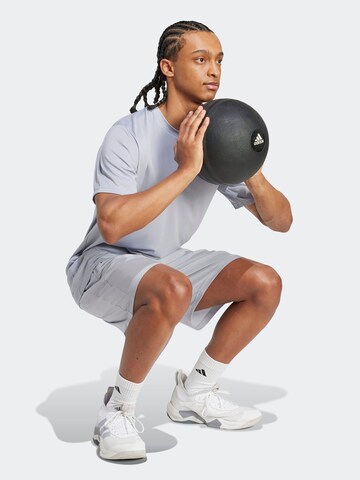 ADIDAS PERFORMANCE - regular Pantalón deportivo 'Train Essentials' en gris: frente