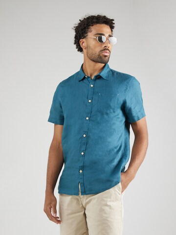 Coupe regular Chemise SCOTCH & SODA en bleu : devant