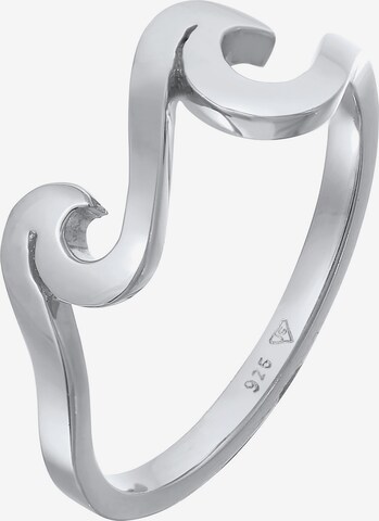 ELLI Ring 'Wellen' in Silber: predná strana