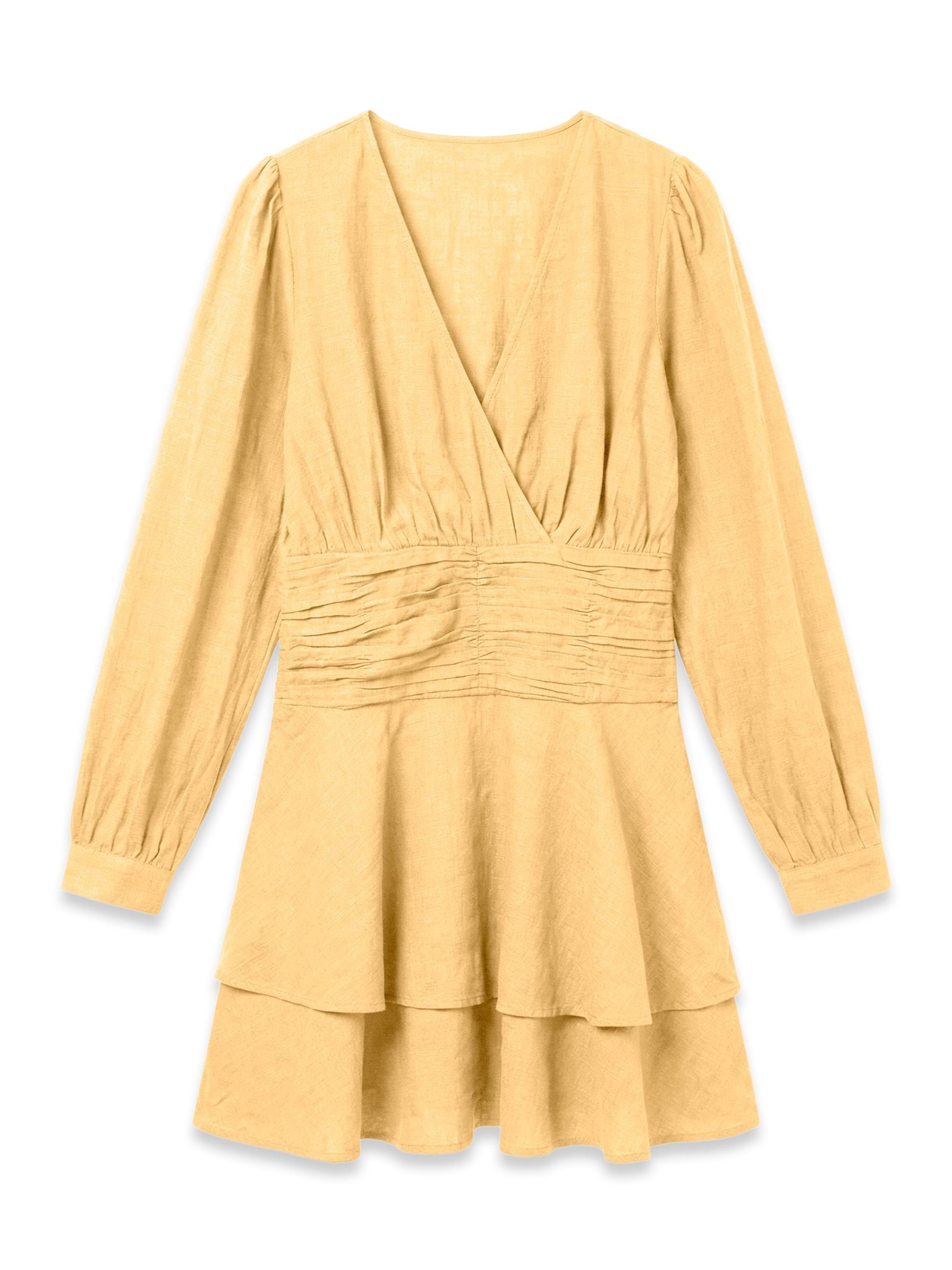 VERO MODA Jurk 'MIE' in Geel: voorkant