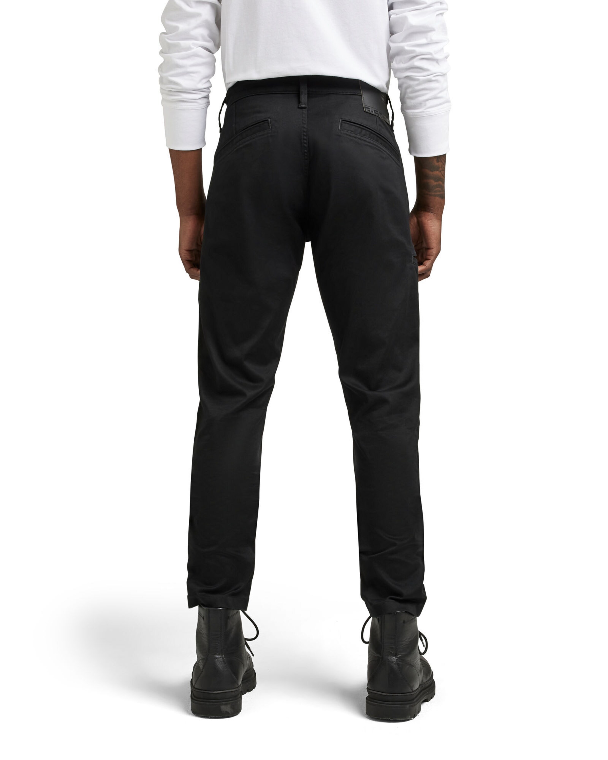 G-STAR Úzky strih Chino nohavice - Čierna
