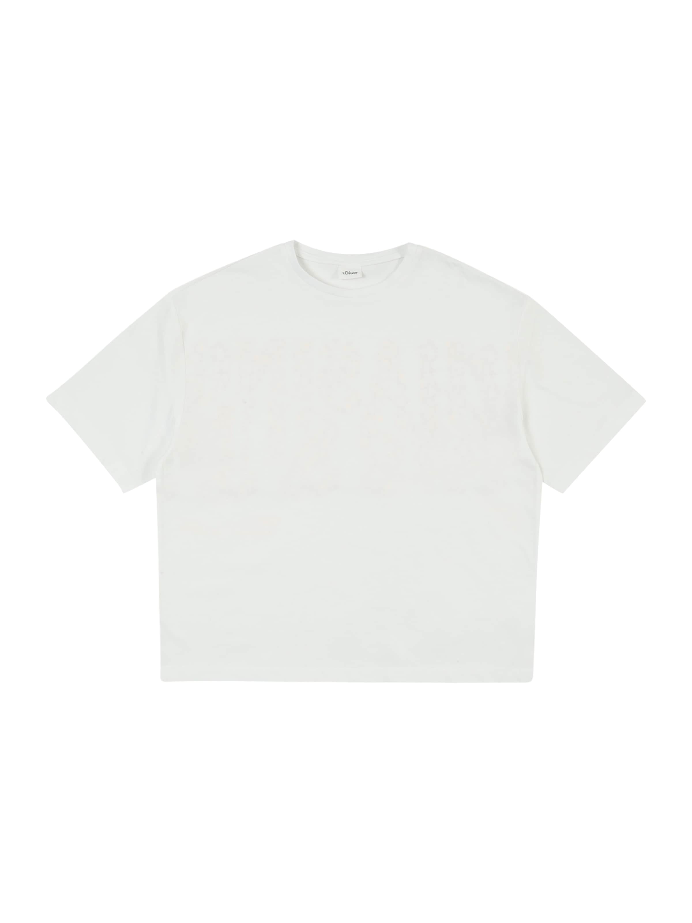 s.Oliver Μπλουζάκι σε λευκό: μπροστά
