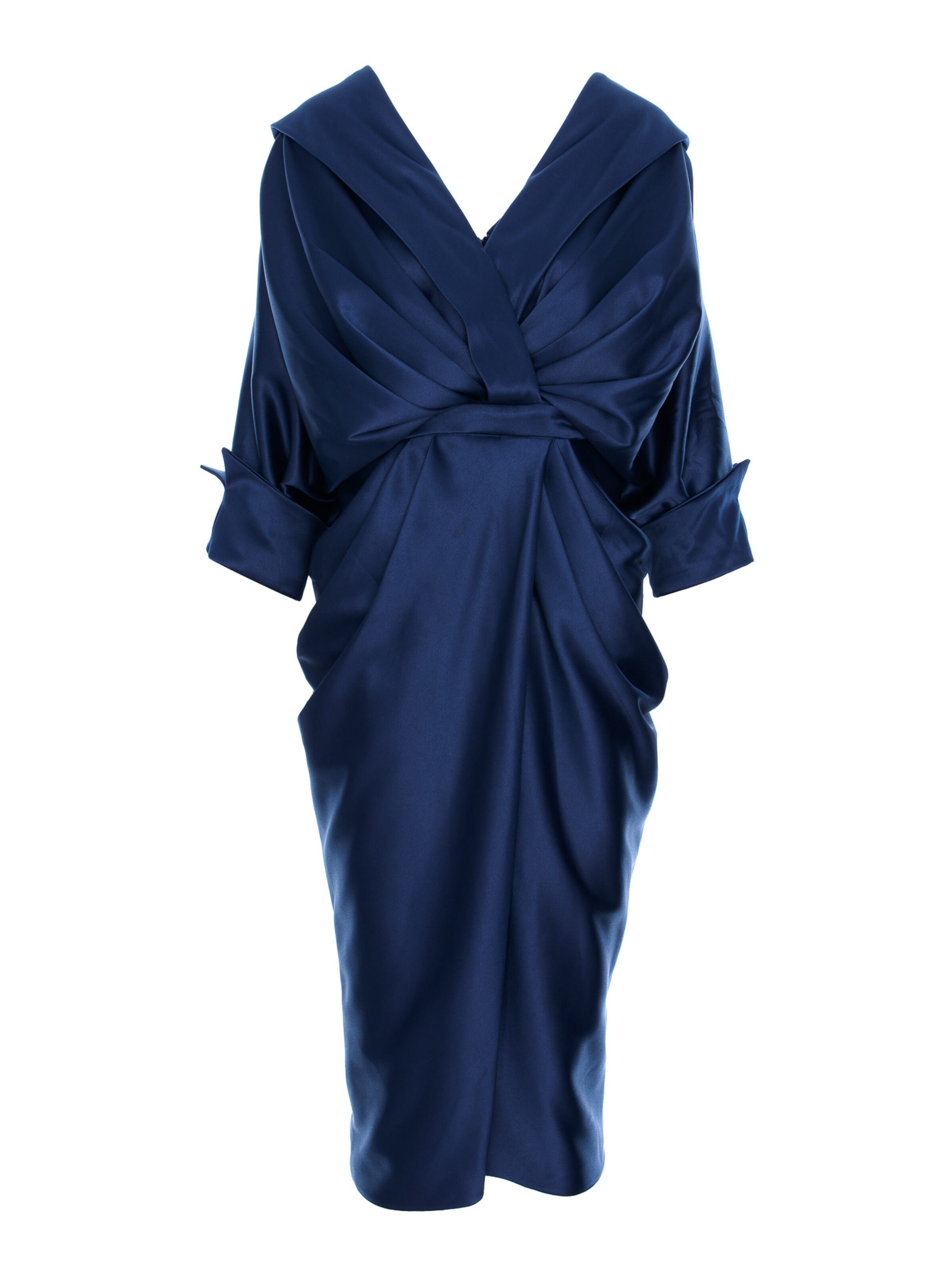 acob a porter - Vestido de festa em azul: frente