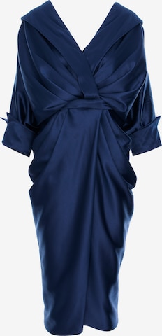 acob a porter - Vestido de festa em azul: frente