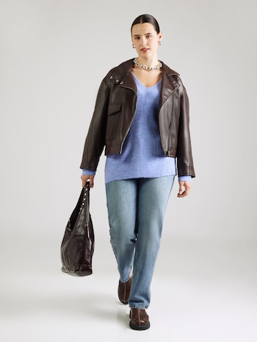 Vero Moda Curve - Pullover 'VMCLEFILE' em roxo