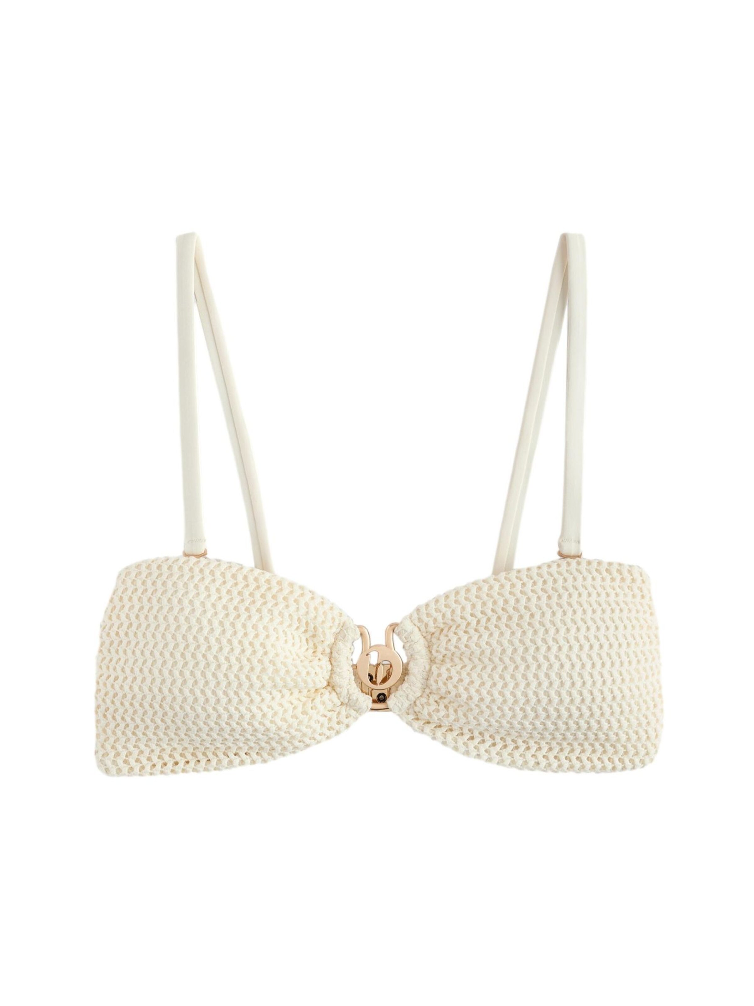 B by Ted Baker Bandeau Bikinitop in Beige: Vorderseite