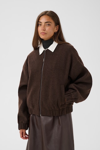 CULTURE - Chaqueta de entretiempo en marrón: frente