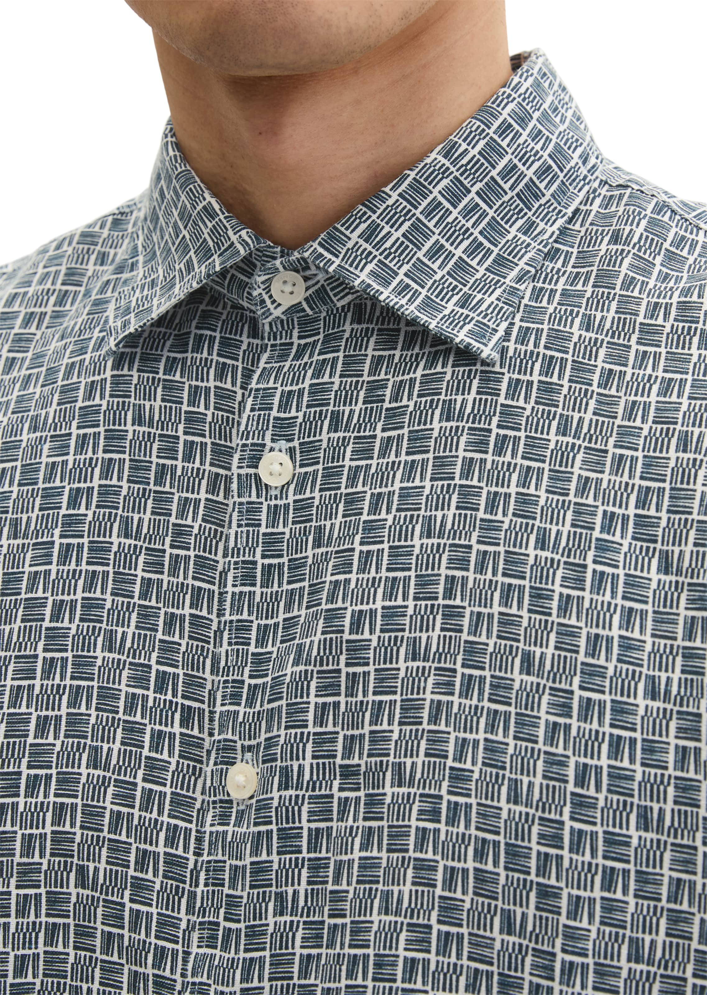 Marc O'Polo Regular fit Button Up Shirt in Blue